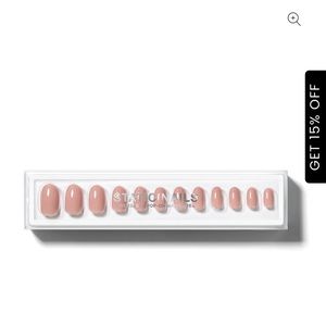 Static nails reusable press on nails in Nudist (round)